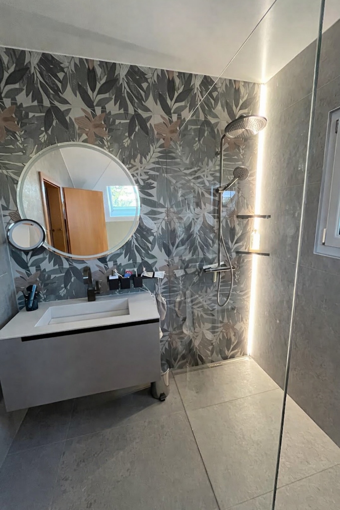 Pose de carrelage décor 60x120